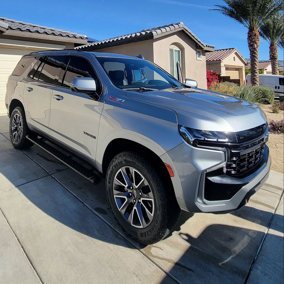 Detailed Chevy Tahoe Z71 with desert mountains